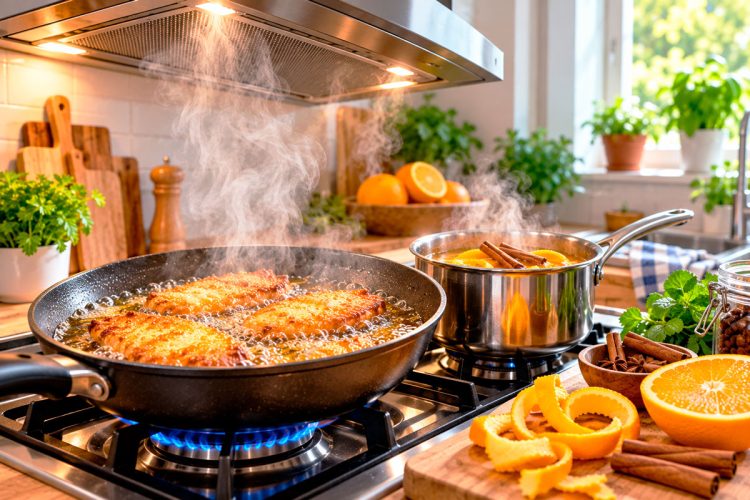 Como eliminar o cheiro a fritos da cozinha: 11 truques que ajudam a acabar com os maus odores Como eliminar o cheiro a fritos da cozinha: 11 truques que ajudam a acabar com os maus odores