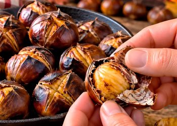 Como descascar castanhas assadas facilmente: o truque para retirar a casca e a pele sem esforço