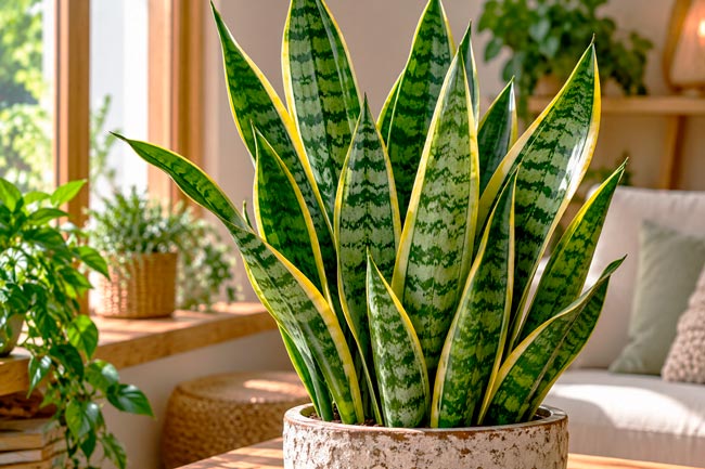 Feng Shui: 3 plantas associadas à harmonia, vitalidade e proteção da casa Feng Shui - Espada-de-são-jorge