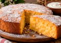 Bolo de iogurte e aveia húmido e fofo Bolo de iogurte e aveia húmido e fofo
