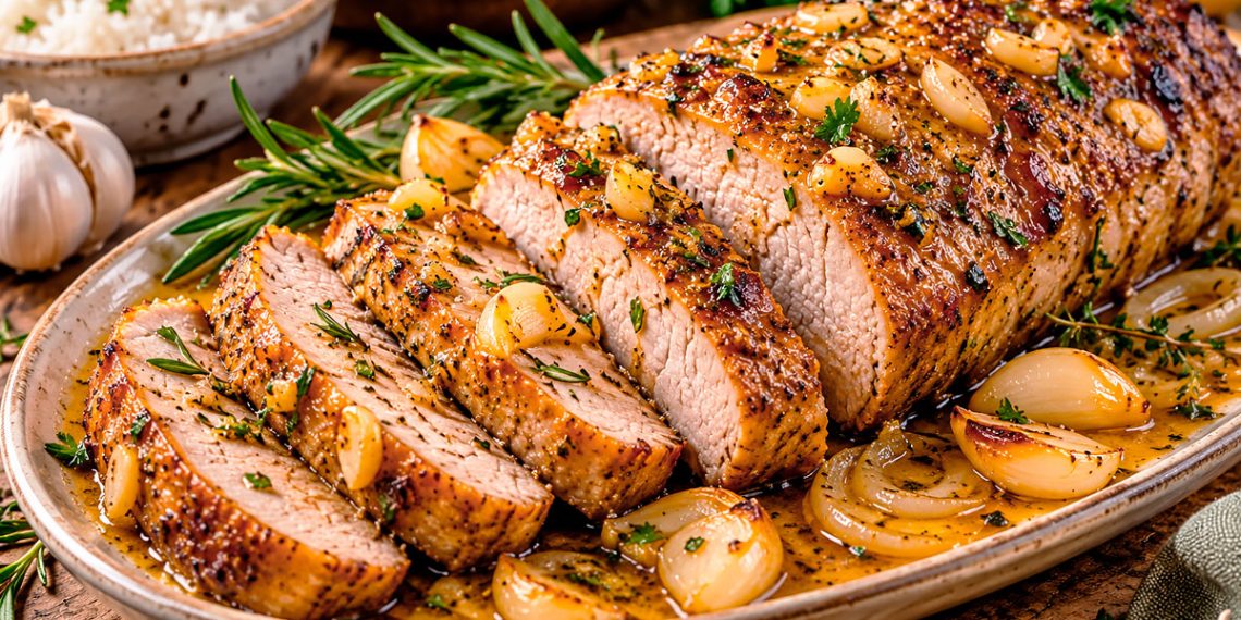 Lombinho de Porco com alho no forno: receita suculenta e deliciosa