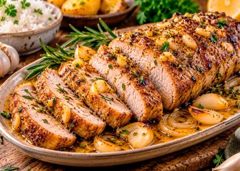 Lombinho de Porco com alho no forno: receita suculenta e deliciosa