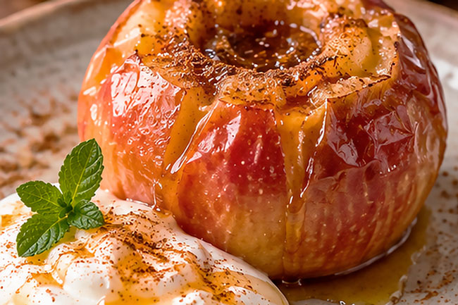 Como fazer a melhor maçã assada no micro-ondas: 3 receitas rápidas e deliciosas Maçã assada no micro-ondas com mel e iogurte grego