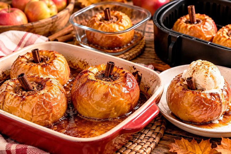 Como fazer maçãs assadas: no forno, na air fryer e no micro-ondas
