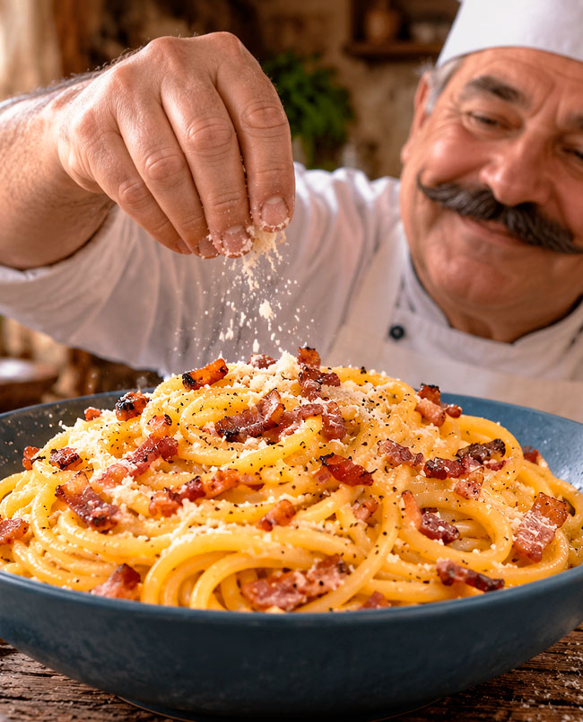 Massa Carbonara cremosa