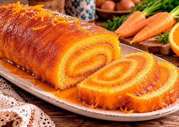 Torta de cenoura molhadinha e irresistível