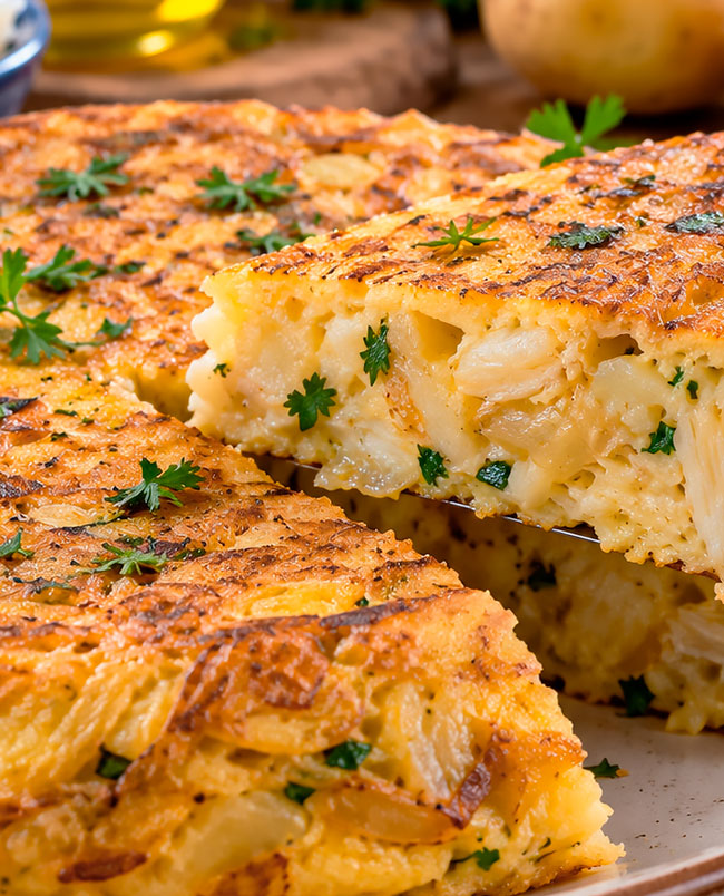 Tortilha de bacalhau